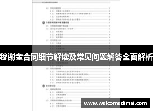 穆谢奎合同细节解读及常见问题解答全面解析